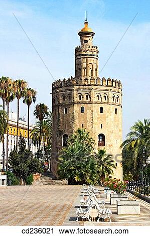 Torre del Oro. Seville. Andalusia, Spain View Large Photo Image Stock Image - Torre del Oro. Seville. Andalusia, Spain. Fotosearch