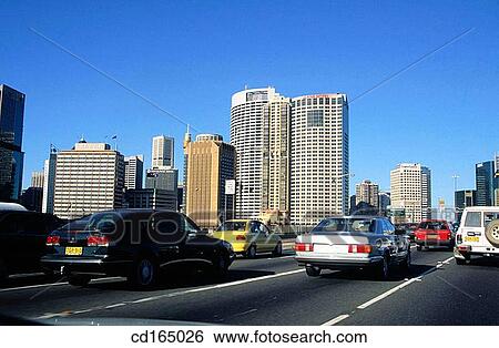 Traffic entering Centre Business District. Sydney. Australia View Large Photo Image Stock Photograph - Traffic entering Centre Business District. Sydney. Australia. Fotosearch