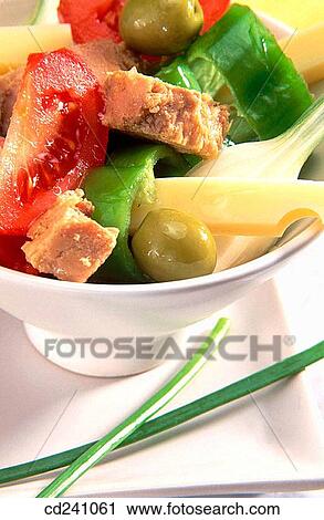Stock Image - Tunisian salad. Fotosearch