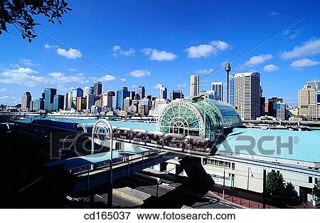 View to Centre Business District from Darling Harbour. Sydney. Australia View Large Photo Image Stock Photo - View to Centre Business District from Darling Harbour. Sydney. Australia. Fotosearch