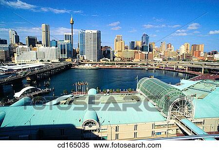 View to Centre Business District from Darling Harbour. Sydney. Australia View Large Photo Image Stock Photography - View to Centre Business District from Darling Harbour. Sydney. Australia. Fotosearch