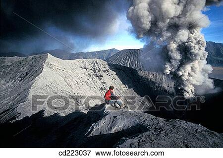 Volcano Bromo, Java, Indonesia View Large Photo Image Stock Photo - Volcano Bromo, Java, Indonesia. Fotosearch