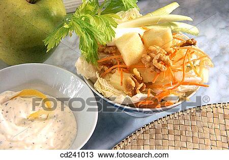 Waldorf salad View Large Photo Image Stock Image - Waldorf salad. Fotosearch