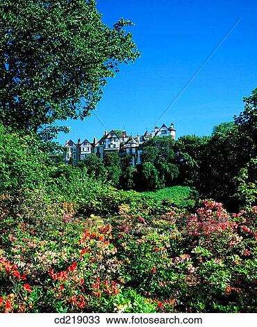 West Princes Street Gardens and Castle Hill. Edinburgh. Scotland View Large Photo Image Stock Image - West Princes Street Gardens and Castle Hill. Edinburgh. Scotland. Fotosearch