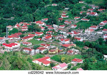 Windwardside. Saba. West Indies. Caribbean View Large Photo Image Stock Image - Windwardside. Saba. West Indies. Caribbean. Fotosearch