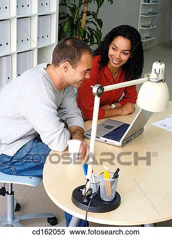 Work mates View Large Photo Image Stock Photography - Work mates. Fotosearch