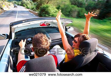 30's, automobile, Arms raised, amusement, 20's View Large Photo Image Stock Photo - 30's, automobile, Arms raised, amusement, 20's. Fotosearch