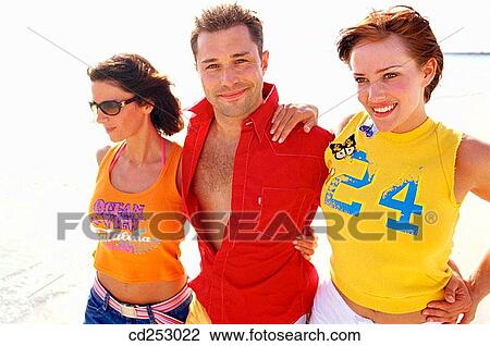 Stock Image - 30's, beach, amusement, 20's. Fotosearch