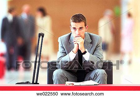 Stock Image - 30's, boredom, bored, appointment, 20's. Fotosearch
