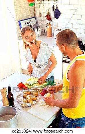 Picture - 30's, casual, at-home, amusement, 20's. Fotosearch