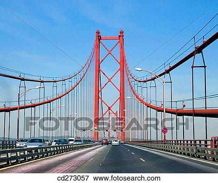 A2 freeway on 25 April Bridge, Lisbon. Portugal View Large Photo Image Stock Photo - A2 freeway on 25 April Bridge, Lisbon. Portugal. Fotosearch