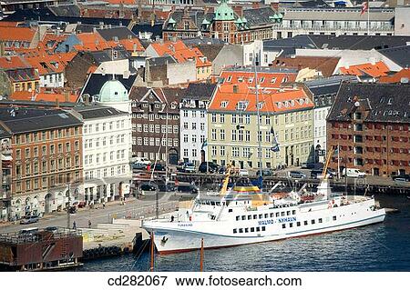 Aerial view, Copenhagen, Denmark View Large Photo Image Stock Photo - Aerial view, Copenhagen, Denmark. Fotosearch