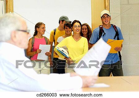 Stock Image - aged, classroom, boy, adolescence. Fotosearch
