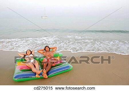 air-bed, calm, beach, air mattress View Large Photo Image Stock Photography - air-bed, calm, beach, air mattress. Fotosearch