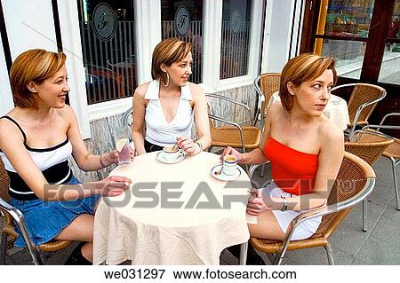 alike, Cafe terrace, cafe, 30's View Large Photo Image Stock Photo - alike, Cafe terrace, cafe, 30's. Fotosearch