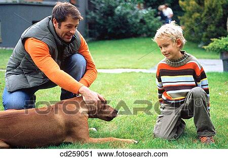 animal, caressing, caress, boy, 30's View Large Photo Image Stock Image - animal, caressing, caress, boy, 30's. Fotosearch