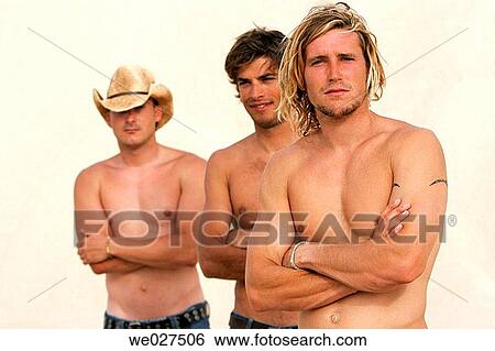 Stock Photograph - Arms crossed, beach, arms folded, 20's. Fotosearch
