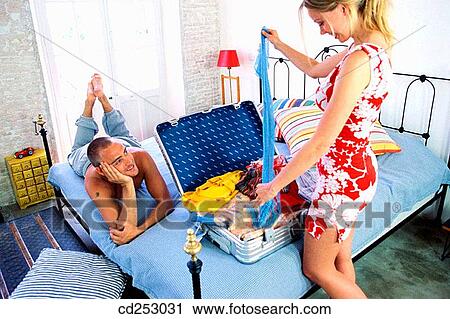 arrangement, bed, baggage, at-home, activity View Large Photo Image Stock Image - arrangement, bed, baggage, at-home, activity. Fotosearch