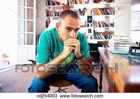 at-home, bookcase, book, blue eyes, 20's View Large Photo Image Stock Image - at-home, bookcase, book, blue eyes, 20's. Fotosearch
