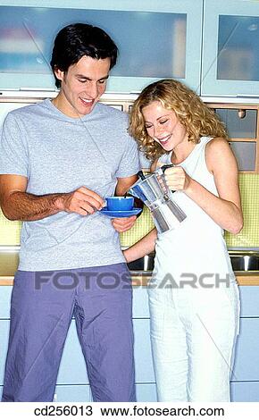 at-home, coffee-maker, coffee, 20's View Large Photo Image Stock Image - at-home, coffee-maker, coffee, 20's. Fotosearch