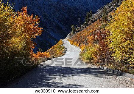 Autumn mountain road. California, USA View Large Photo Image Stock Image - Autumn mountain road. California, USA. Fotosearch