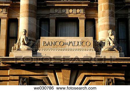 Bank of Mexico, old town Mexico City. Mexico View Large Photo Image Stock Photograph - Bank of Mexico, old town Mexico City. Mexico. Fotosearch