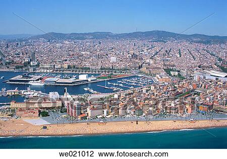Stock Image - Barceloneta, old fishermen's quarter. Barcelona. Spain. Fotosearch