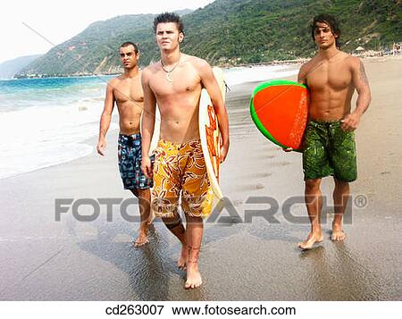 beach, carry, boy, board, 20's View Large Photo Image Stock Photo - beach, carry, boy, board, 20's. Fotosearch