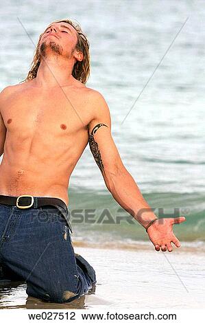 Stock Image - beach, contemporary, 20's. Fotosearch