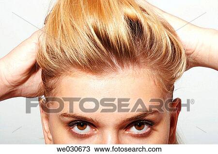 beauty, Beauty Care, blond, Brown eye View Large Photo Image Stock Image - beauty, Beauty Care, blond, Brown eye. Fotosearch