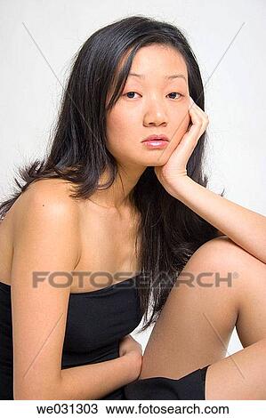 beauty, boredom, bored, Asian View Large Photo Image Stock Image - beauty, boredom, bored, Asian. Fotosearch