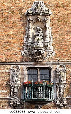 Belfry and Halles (covered market), detail, in the Markt (Market Square). Brugge. Flanders, Belgium View Large Photo Image Stock Image - Belfry and Halles (covered market), detail, in the Markt (Market Square). Brugge. Flanders, Belgium. Fotosearch