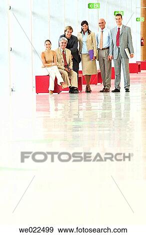 Stock Photo - bench, business, businessman, businesspeople, businesswoman. Fotosearch
