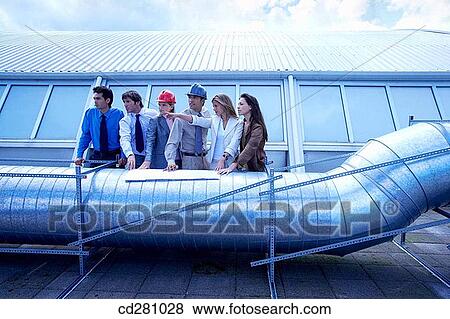 Stock Photo - blueprint, architect. Fotosearch