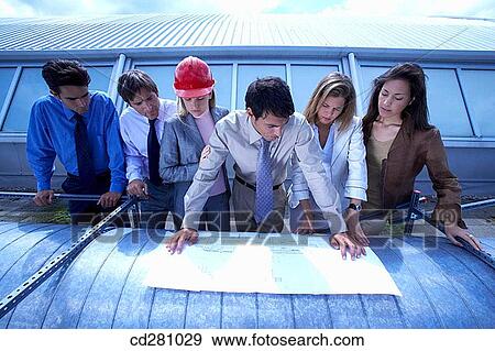 Stock Photo - blueprint, architect. Fotosearch