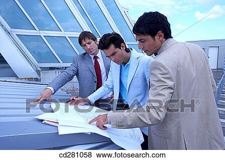 blueprint, businesspeople, businessman, business, architect View Large Photo Image Stock Photo - blueprint, businesspeople, businessman, business, architect. Fotosearch