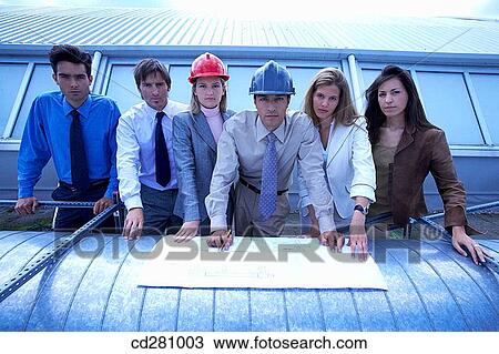 blueprint, colleague, architect View Large Photo Image Stock Image - blueprint, colleague, architect. Fotosearch