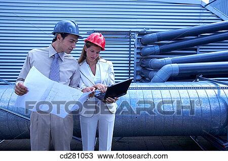 blueprint, colleague, architect View Large Photo Image Stock Image - blueprint, colleague, architect. Fotosearch