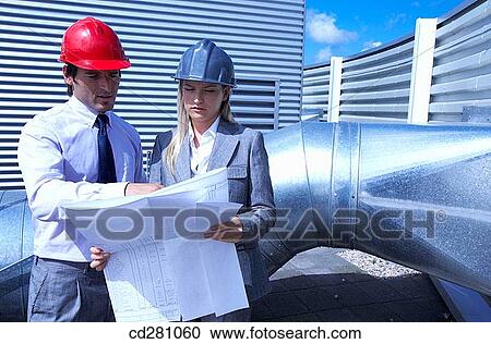blueprint, colleague, architect View Large Photo Image Stock Image - blueprint, colleague, architect. Fotosearch