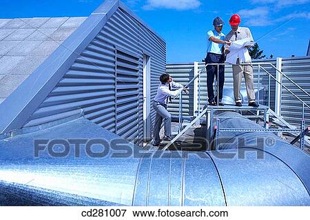 blueprint, colleague, building, architect View Large Photo Image Stock Photo - blueprint, colleague, building, architect. Fotosearch