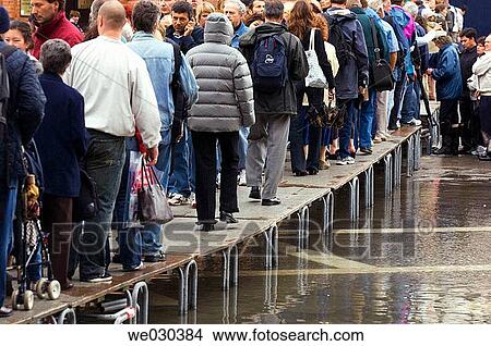Picture - Boardwalk in St. Mark's Square, Venice. Veneto, Italy. Fotosearch
