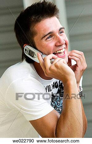 boy, cell phone, calling, adolescence View Large Photo Image Stock Image - boy, cell phone, calling, adolescence. Fotosearch