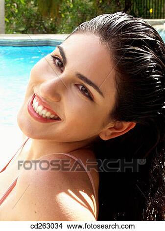 brunette, Close-up, contemporary, dark hair View Large Photo Image Picture - brunette, Close-up, contemporary, dark hair. Fotosearch