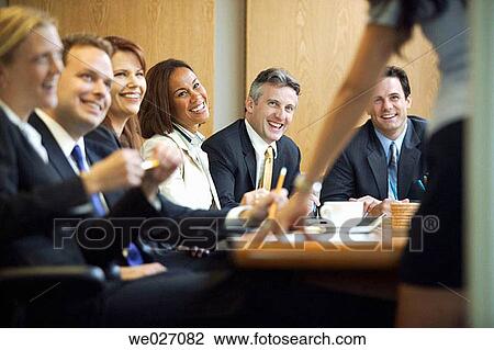 Stock Image - business, businessman, businesspeople, businesswoman, collaboration. Fotosearch