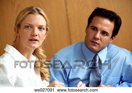 Stock Image - business, businessman, businesspeople, businesswoman, colleague. Fotosearch