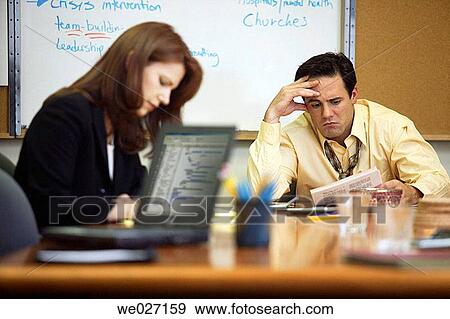 Stock Photo - business, businessman, businesspeople, businesswoman, concern. Fotosearch