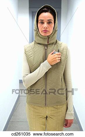 Stock Photography - business, businesspeople, businesswoman, cell phone. Fotosearch