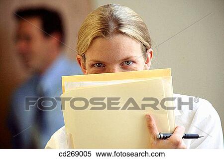 Stock Photography - business, businesspeople, businesswoman, contemporary, document. Fotosearch