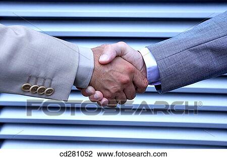 Stock Image - business, Close-up, businesspeople, businessman, agreement. Fotosearch