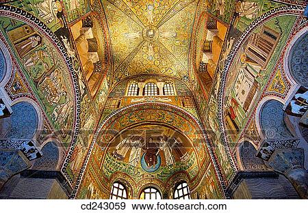Byzantine mosaics in the Basilica of San Vitale. Ravenna. Emilia-Romagna, Italy View Large Photo Image Stock Photo - Byzantine mosaics in the Basilica of San Vitale. Ravenna. Emilia-Romagna, Italy. Fotosearch